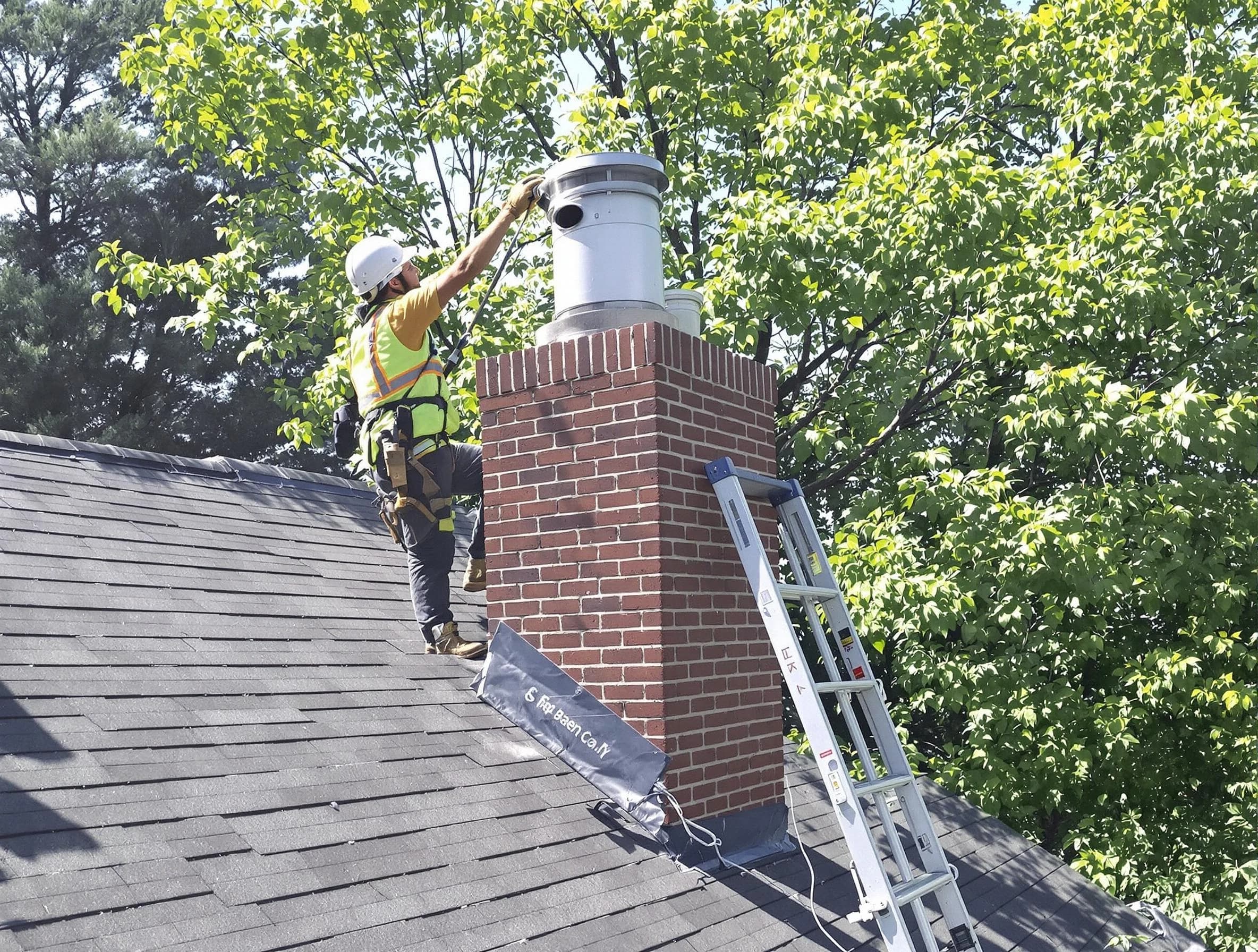 Chimney liner inspection by Milton Chimney Sweep in Milton, MA