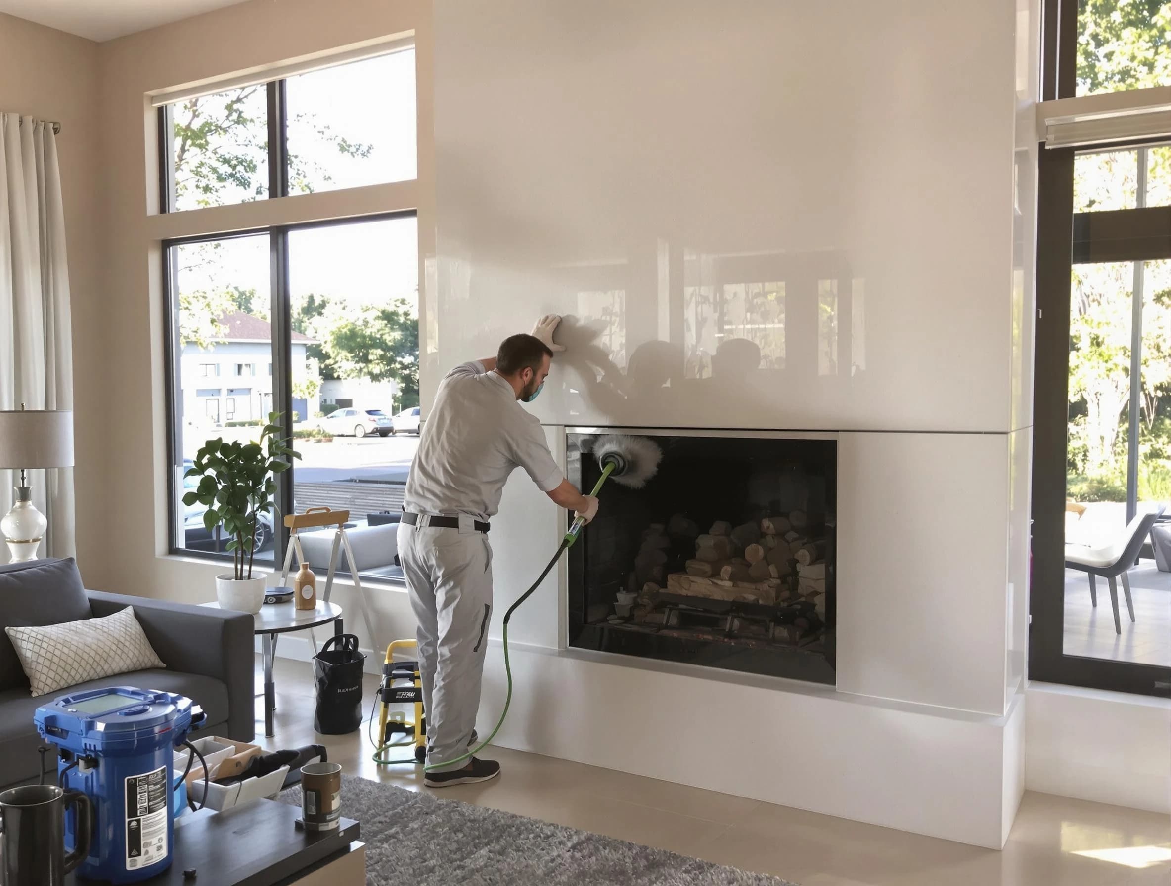 Milton Chimney Sweep performing thorough soot removal in Milton, MA