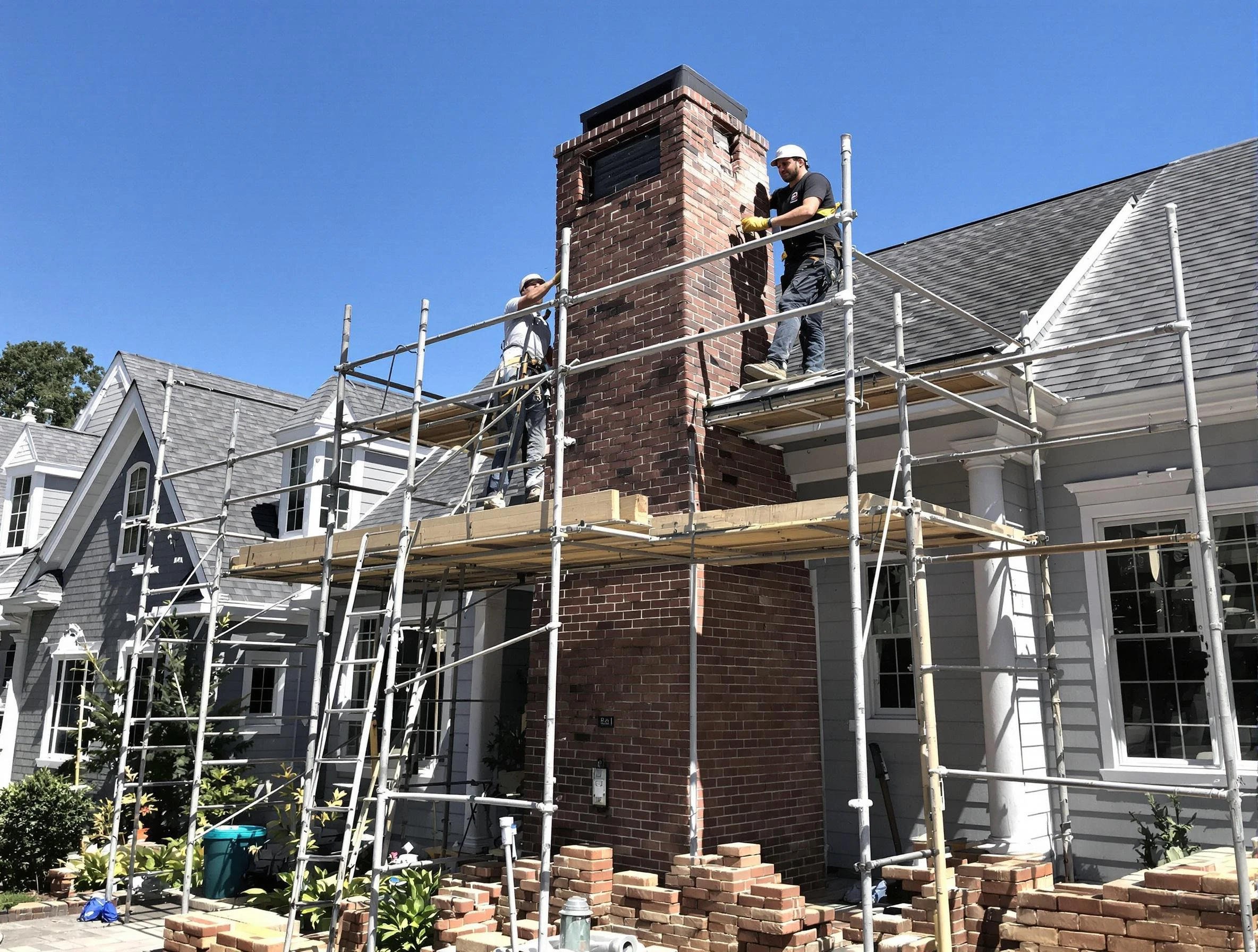 Chimney Rebuilding in Milton