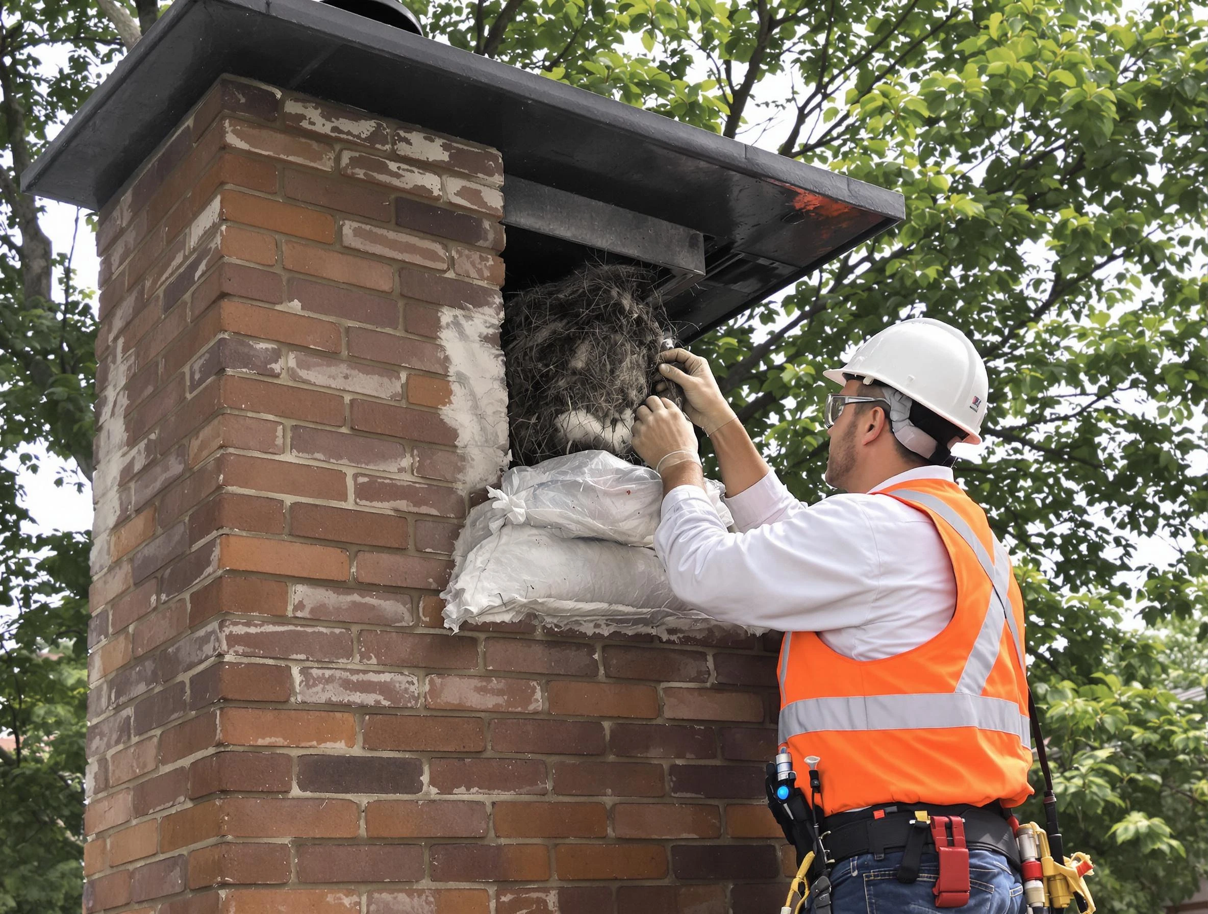 Humane removal of debris and animals by Milton Chimney Sweep in Milton, MA