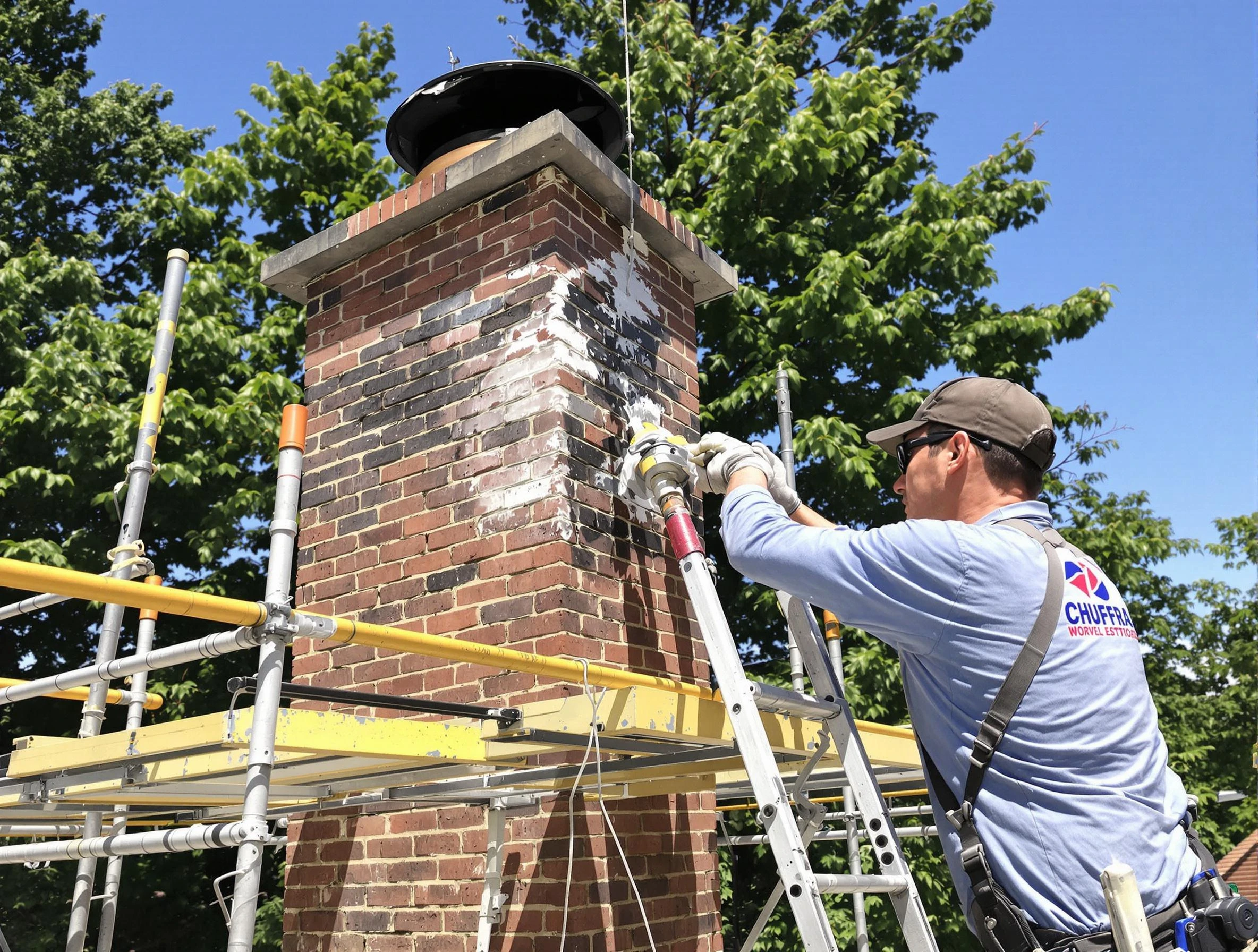 Structural chimney repair by Milton Chimney Sweep in Milton, MA